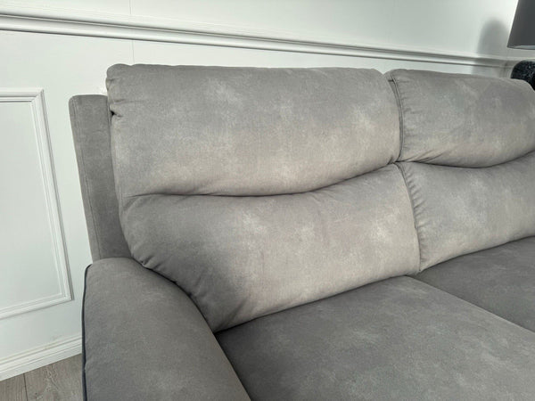 LAZYBOY DOUGLAS POWER RECLINER 3 SEATER SOFA IN GREY FABRIC6
