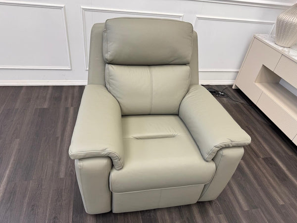G Plan Thornbury Olive Leather Power Recliner Armchair16