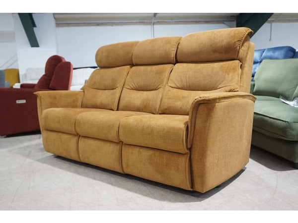 G Plan Solna waldorf amber fabric standard 3 seater sofa1