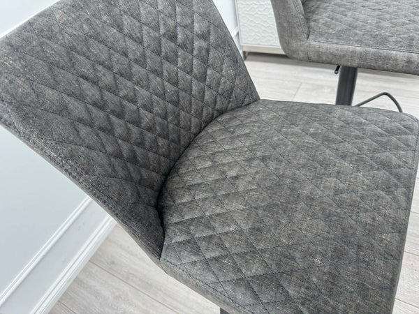 Furniture Village Earth Set Of 4 Dark Grey Dining Barstools Lift Pedestal5