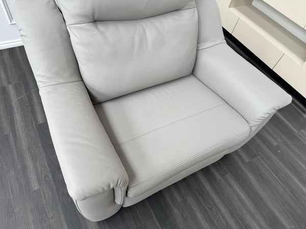G Plan Firth Grey Leather Power Recliner Armchair6