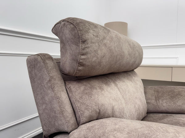 Furniture Village Moreno Beige Fabric Armchair Electric Power Recliner6