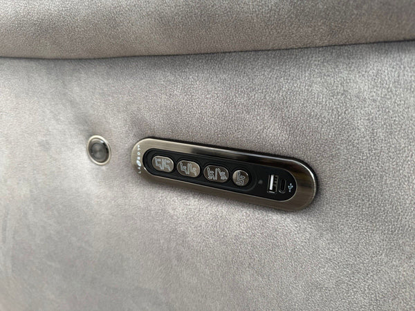 LAZYBOY DOUGLAS POWER RECLINER 3 SEATER SOFA IN GREY FABRIC8