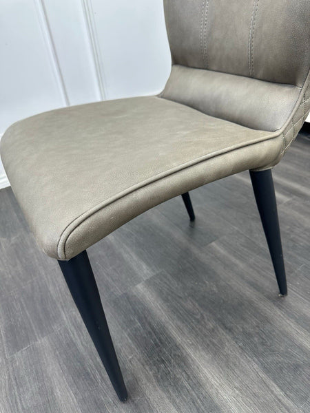 Furniture Village Murcia standard dining chair grey faux leather (Pre-sale)1
