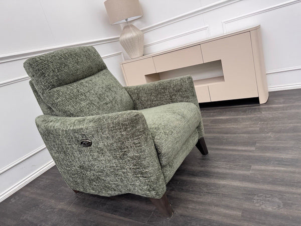 Furniture Village Petit Olive Fabric Armchair Power Recliner4