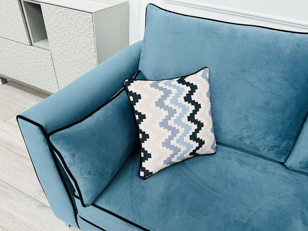 BRAND NEW Santorini Teal Velvet Corner Sofa - Fast Delivery!22