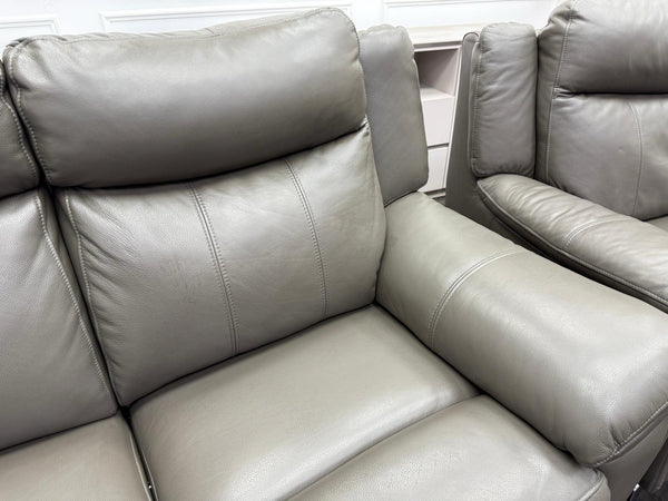 DFS Wren Power Recliner 3+2 Seater Sofa Set In Grey Leather23