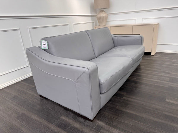 Furniture Village Optimus 3 Seater Sofabed Sofa Grey Leather1