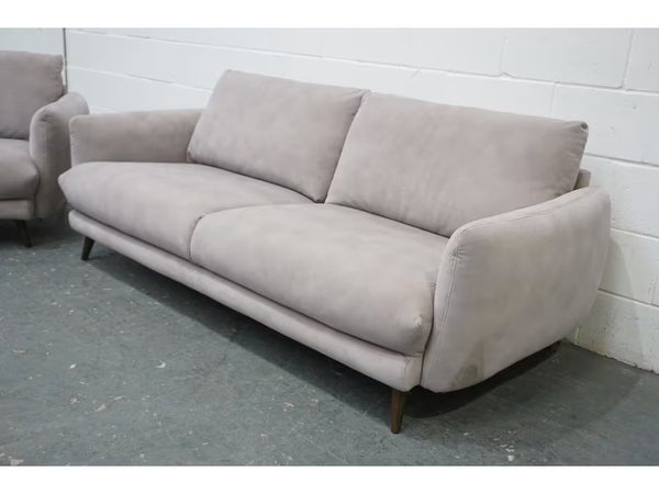Sofology Adler lifestyle mottled marble fabric 3 seater + armchair sofa set4