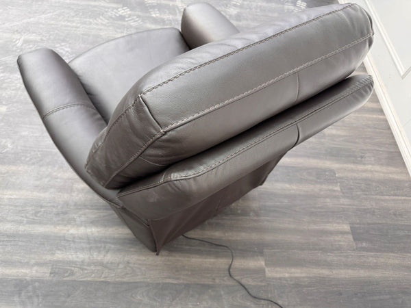 FV Lille Dark Brown Leather Armchair Power Recliner7