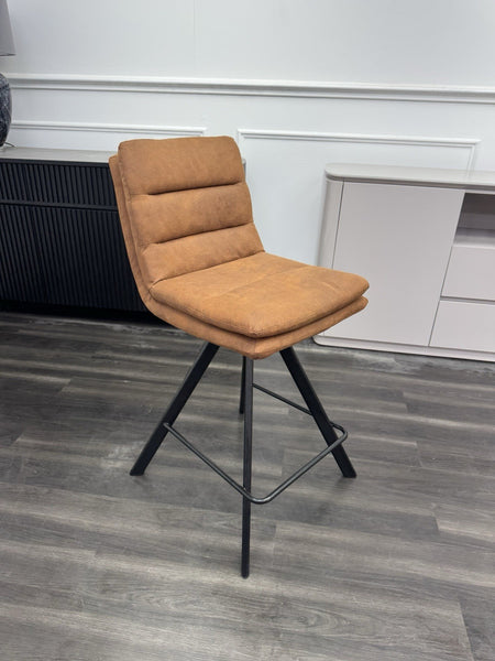 Furniture Village Njord Rust fabric swivel dining barstool (Pre-sale)2