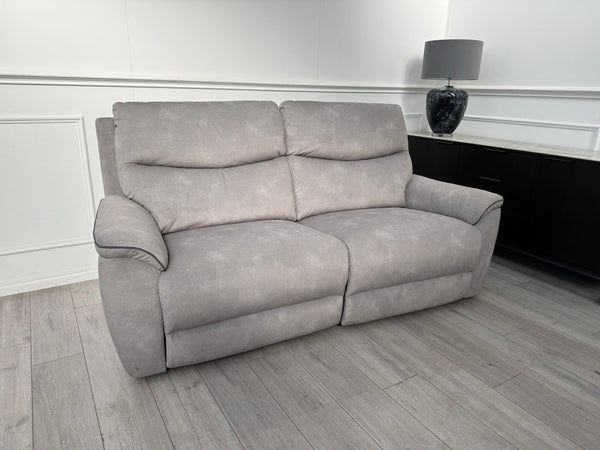 LAZYBOY DOUGLAS POWER RECLINER 3 SEATER SOFA IN GREY FABRIC2