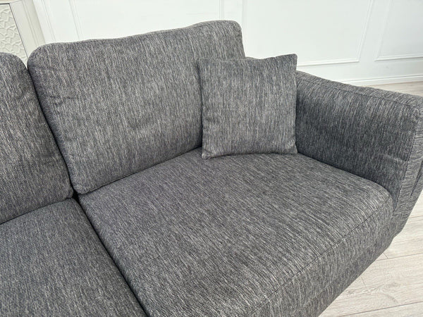 DFS Grey Fabric 3 Seater Sofa10
