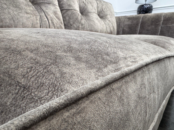 FURNITURE VILLAGE ARIANA 3 Seater Sofa Cuddle Set Classic Back Dapple Chocolate22