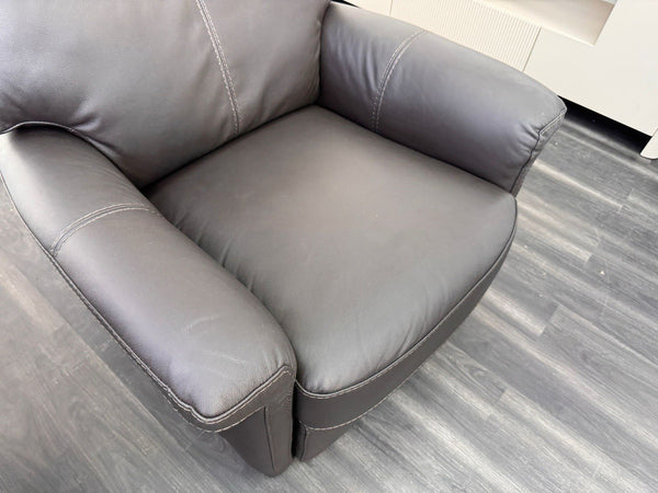 FV Lille Dark Brown Leather Armchair Power Recliner15