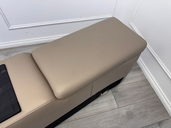 Sofology Plaza Console Stone Beige Leather Cup Holders Wireless Charging Socket5