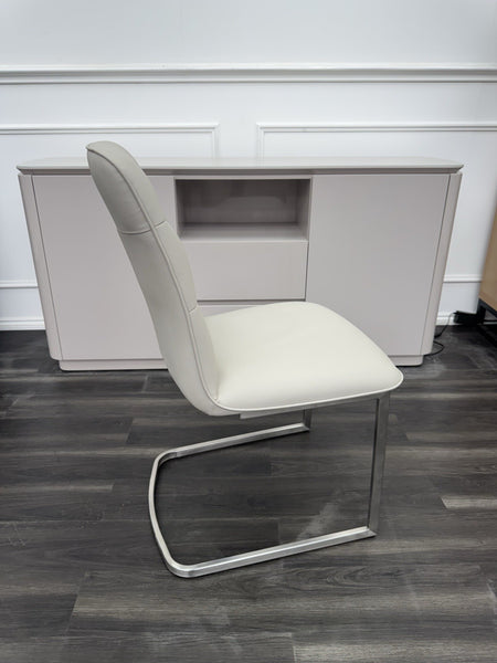 Furniture Village Cashmere taupe leather cantilever dining chair (Pre-sale)4