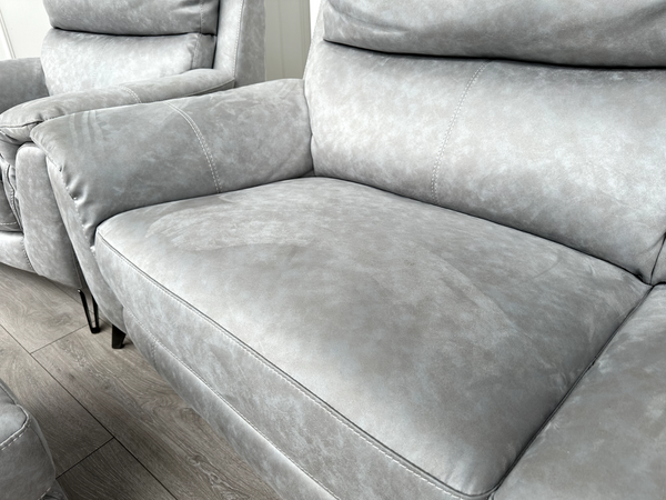 Furniture Village Contempo Grey 3 Seater Sofa Power Recliner Armchair RRP £3,7854