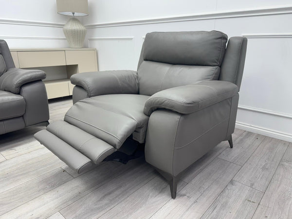 Furniture Village Missouri Power Recliner 3 Seater Sofa Set & Armchair Grey1