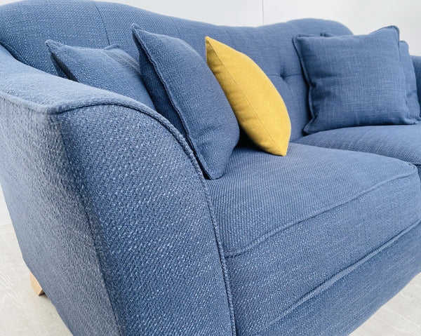 New Sofology Bartelli Navy Blue Fabric 2 Seater Sofa5