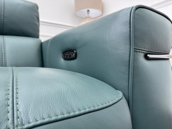 Furniture Village Homestage Lake Green 3 Seater Sofa Power Recliner + Headrest14