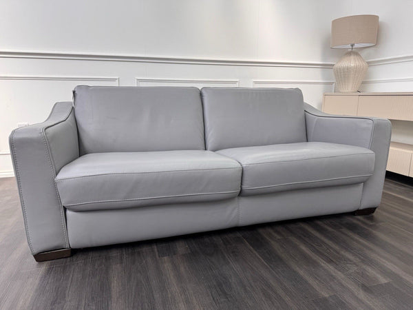 Furniture Village Optimus 3 Seater Sofabed Sofa Grey Leather3