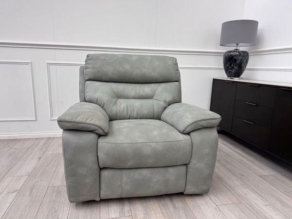 DFS Foster Manual Recliner Armchair Grey Velvet8