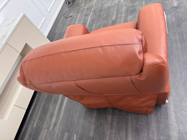 LAZY BOY PARIS Static Armchair In Brown Leather8