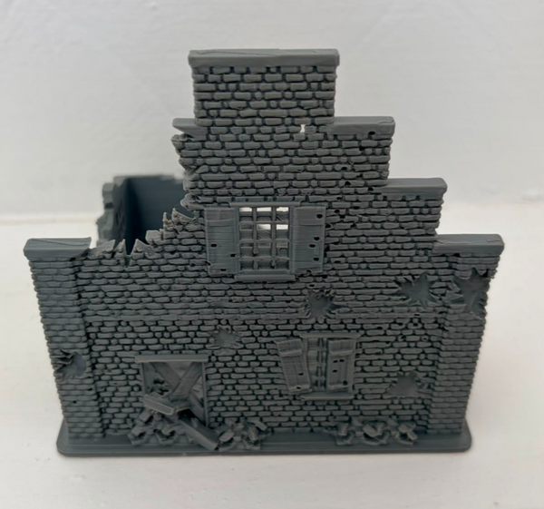 28mm Ruined Cottage Rural Dutch House Destroyed Building5
