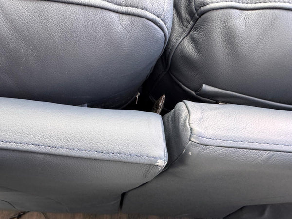 G Plan Kingsbury Navy Leather 3 Seater Sofa Power Recliner Headrest & Lumbar15