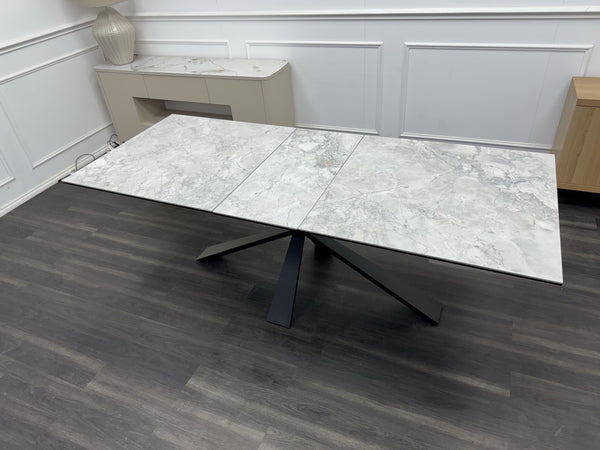 Furniture Village Crete Large Extending Dining Table marble-effect ceramic top9