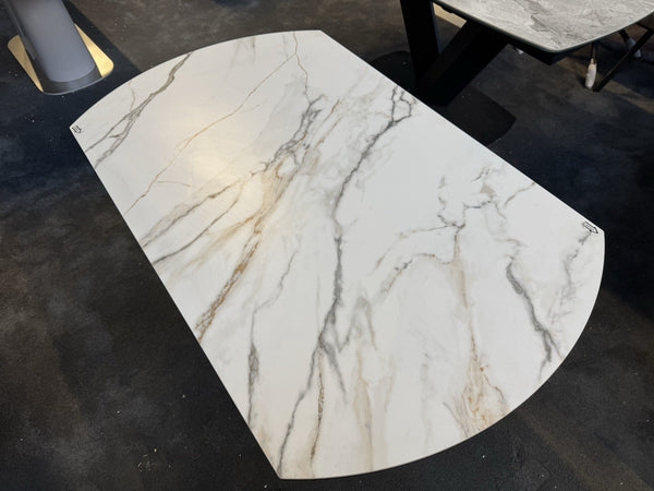 Furniture Village Quattro Swivel Extending Dining Table Oyster ceramic top5