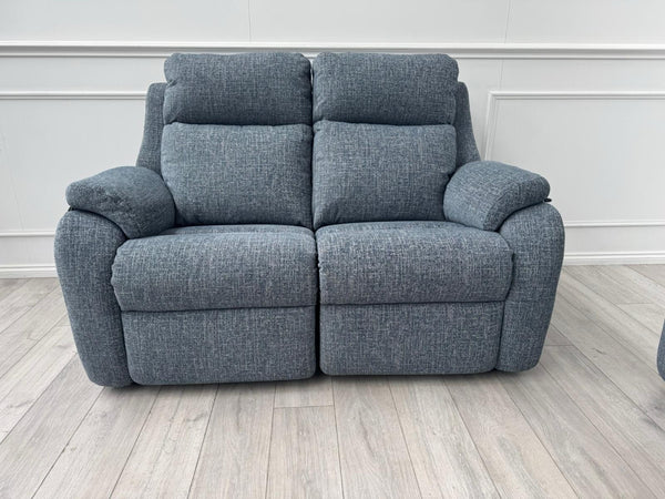 G Plan Kingsbury 2 + 2 Seater Sofa Set Power Recliner Shore Blue19