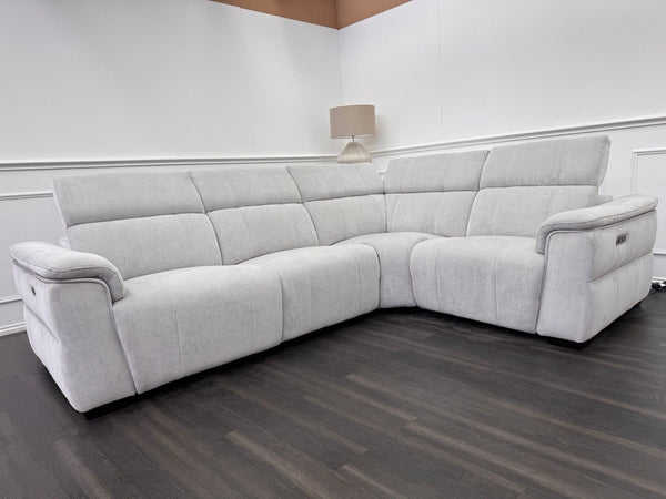 Furniture Village Inca Power Reclining Corner Sofa In Manhattan Stone6
