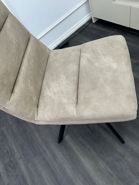 Furniture Village Njord Sand fabric swivel dining chair (Pre-sale)4