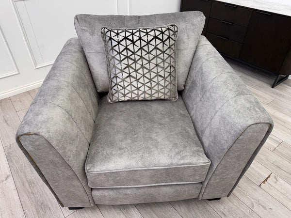 Furniture Village Ariana Classic Back Dapple Grey Armchair1