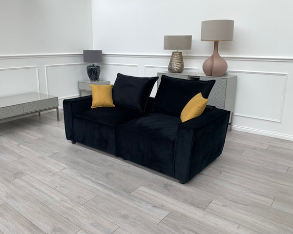 New Black 2 Seater Split cinema sofa style (Delivery Available)19