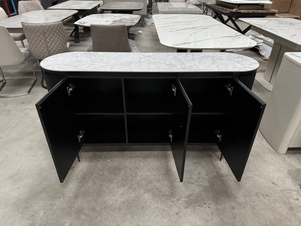 Furniture Village CRETE Large 3 Door Ceramic Top Sideboard 12