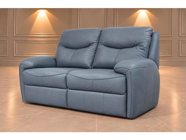 G Plan Amesbury cambridge sky leather standard 2 seater sofa0