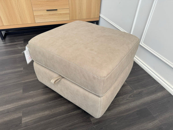 Furniture Village Contempo Beige Fabric Storage Footstool8