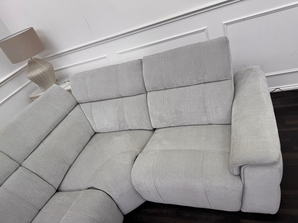 Furniture Village Inca Power Reclining Corner Sofa In Manhattan Stone9