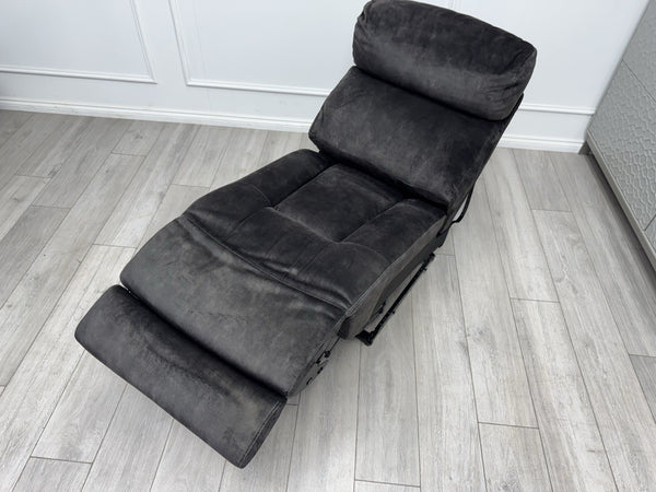 Sofology Radleigh Middle Section Power Recliner & Headrest Velvet Charcoal Grey6