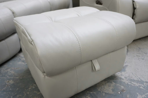 Furniture Village Moreno grey leather power recliner 3seater & Armchair sofa set4