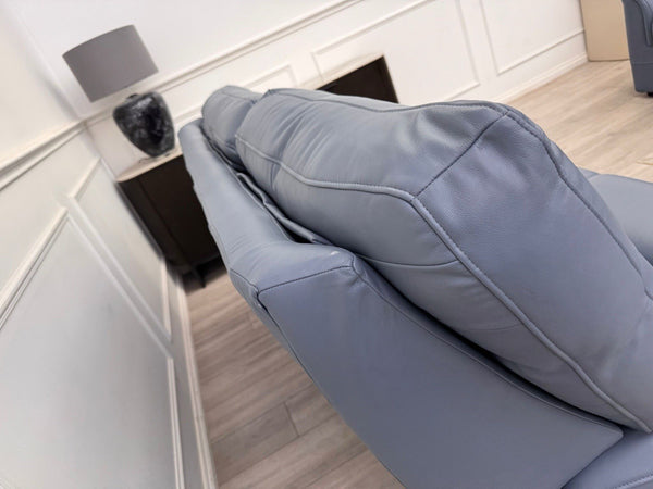 Parker Knoll Hudson 23 Roma Storm Leather Static 3 Seater Sofa RRP £41605