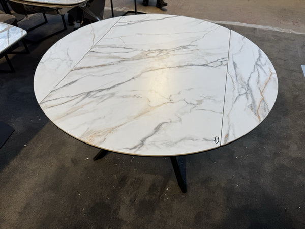 Furniture Village Quattro Swivel Extending Dining Table Oyster ceramic top6