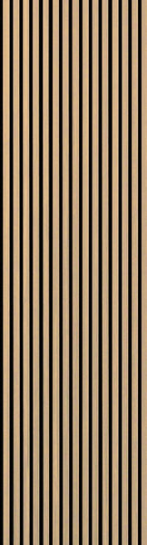 NEW Premium Acoustic Slat Real Wood Wall Panel - Oak / 2.4m x 0.6m (1.44m2)6