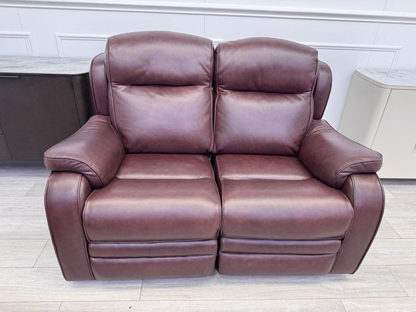 Parker Knoll Boston Burgundy Leather Power Recliner 3+2 Seater Sofa RRP £409917