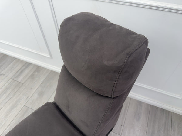 Sofology Radleigh Console Chocolate Brown Textured Fabric Cup Holders Storage6