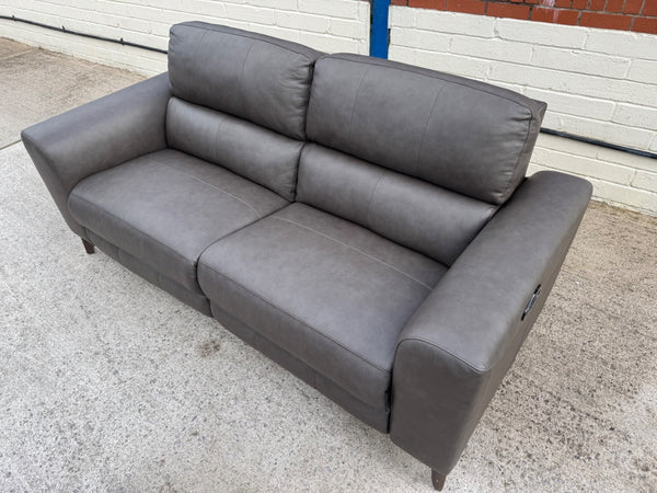 La-Z-Boy Dark Grey Leather 3 Seater Power Recliner Sofa1
