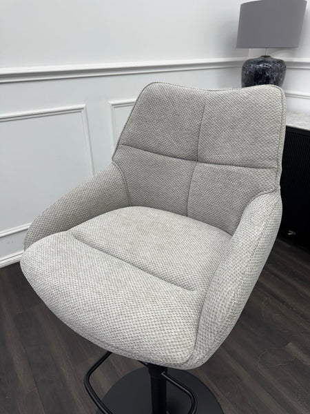 Furniture Village Kiara grey/taupe swivel dining barstool (Pre-sale)6